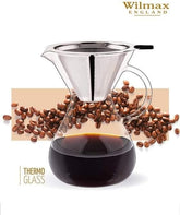 Wilmax Kaffee Dekanter 500 ml hitzebeständiges Glas WL-888852/A